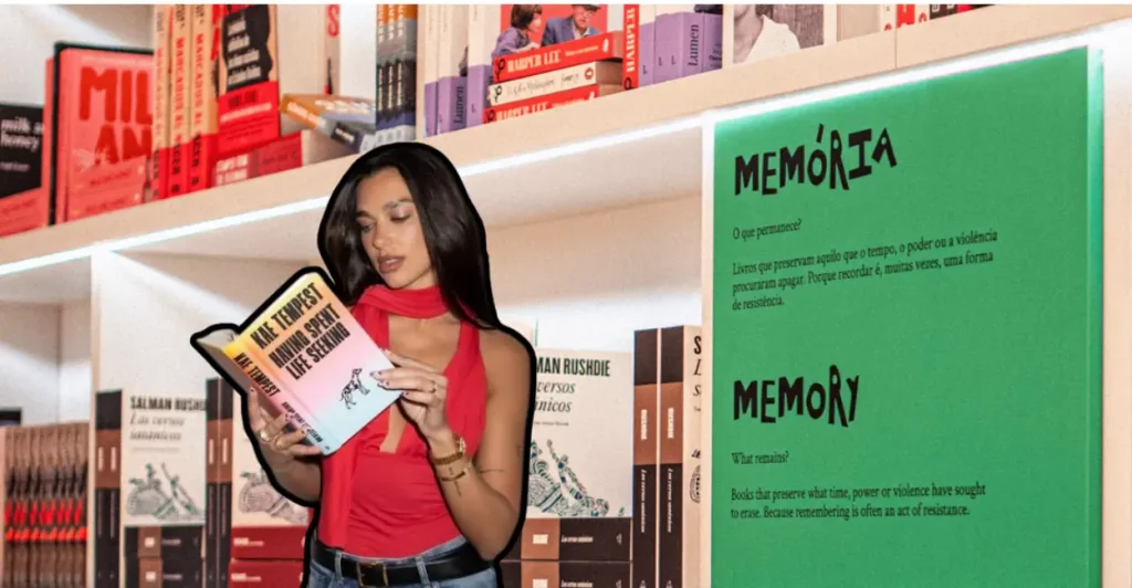 Dua Lipa cria biblioteca de livros censurados